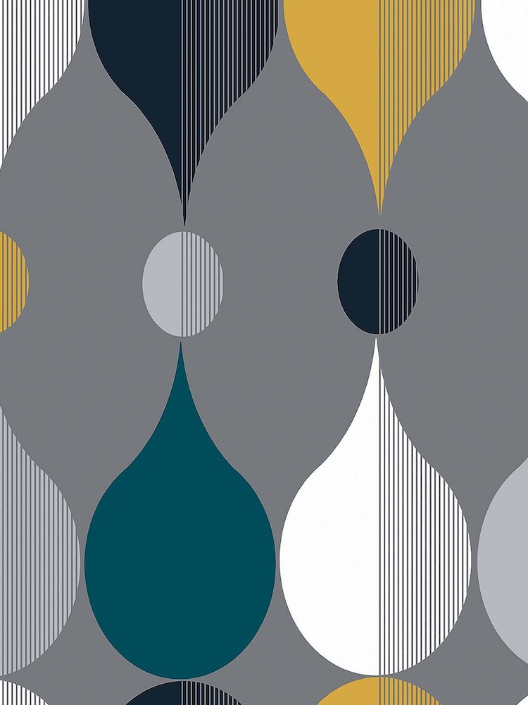 Graham & Brown Grey Coronation 10M Wallpaper - Image 2 of 3
