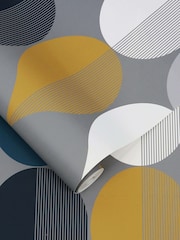 Graham & Brown Grey Coronation 10M Wallpaper - Image 3 of 3
