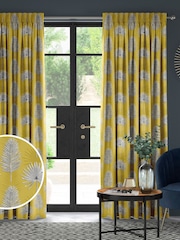 Sunflower Yellow Sellus Made To Measure 100% Cotton Curtains - Image 1 of 9