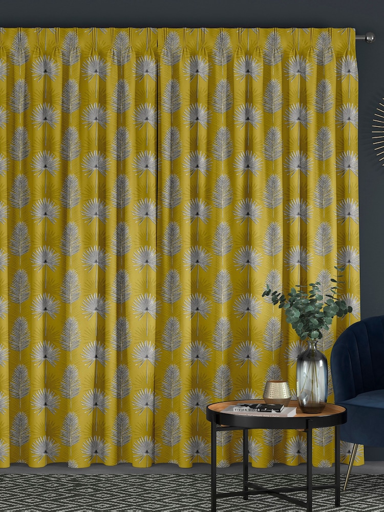 Sunflower Yellow Sellus Made To Measure 100% Cotton Curtains - Image 2 of 9