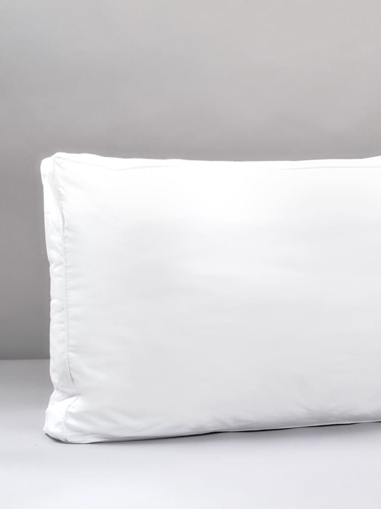 Slumberdown Box Edge 100% Cotton White Pillow - Image 5 of 5 Slumberdown Box Edge 100% Cotton White Pillow - Image 5 of 5