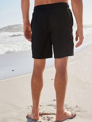 Black Cargo Swim Shorts - Image 3 of 5