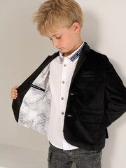 Angel & Rocket Black Velvet Georgie Blazer - Image 3 of 6
