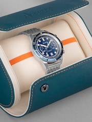 Accurist Mens Silver Tone Dive Stainless Steel Bracelet Chronograph Watch - Image 5 of 6