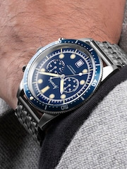 Accurist Mens Silver Tone Dive Stainless Steel Bracelet Chronograph Watch - Image 6 of 6