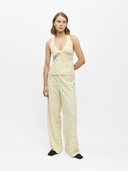OBJECT Yellow Polka Dot Wide Leg Trousers - Image 2 of 5