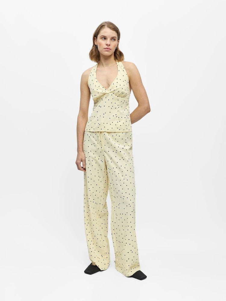 OBJECT Yellow Polka Dot Wide Leg Trousers - Image 2 of 5 OBJECT Yellow Polka Dot Wide Leg Trousers - Image 2 of 5