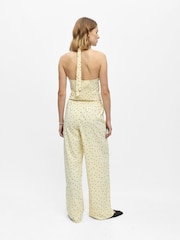 OBJECT Yellow Polka Dot Wide Leg Trousers - Image 3 of 5