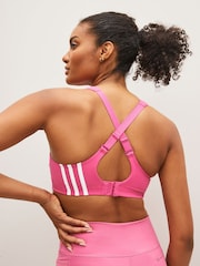 adidas Pink TLRD Impact Training High-Support Bra - Image 2 of 6