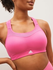 adidas Pink TLRD Impact Training High-Support Bra - Image 4 of 6