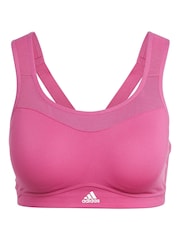 adidas Pink TLRD Impact Training High-Support Bra - Image 5 of 6