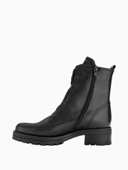 Gabor Sea Black Leather Ankle Boots - Image 2 of 5