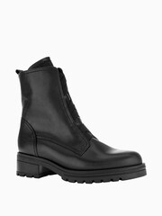 Gabor Sea Black Leather Ankle Boots - Image 3 of 5