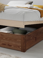 Get Laid Beds Coffee Bean Ottoman Storage Square Leg Solid Wood Bed - Image 2 of 2