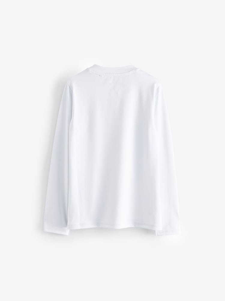 White Long Sleeve Base Layer (3-16yrs) - Image 6 of 6