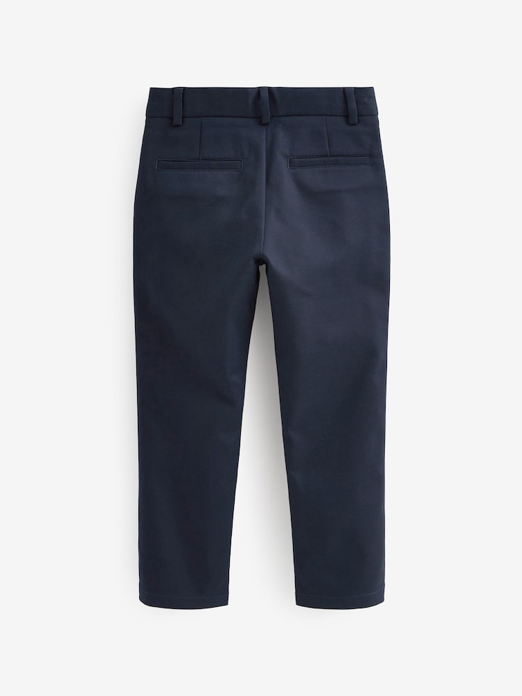 Navy Blue Premium Chino Trousers (3-16yrs) - Image 5 of 5