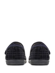 Pavers Blue Cosy Tartan Slippers - Image 3 of 5