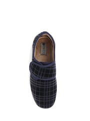 Pavers Blue Cosy Tartan Slippers - Image 4 of 5