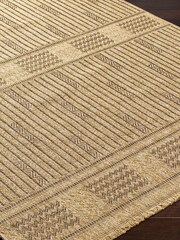 LIVABLISS Brown Indoor / Outdoor Mirage Cottage Fringe Jute Look Runner - Image 6 of 7