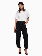 Weiß - AllSaints Boyfriend Pippa-T-Shirt aus 100 % Baumwolle - Bild 3 von 5