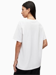 Weiß - AllSaints Boyfriend Pippa-T-Shirt aus 100 % Baumwolle - Bild 5 von 5