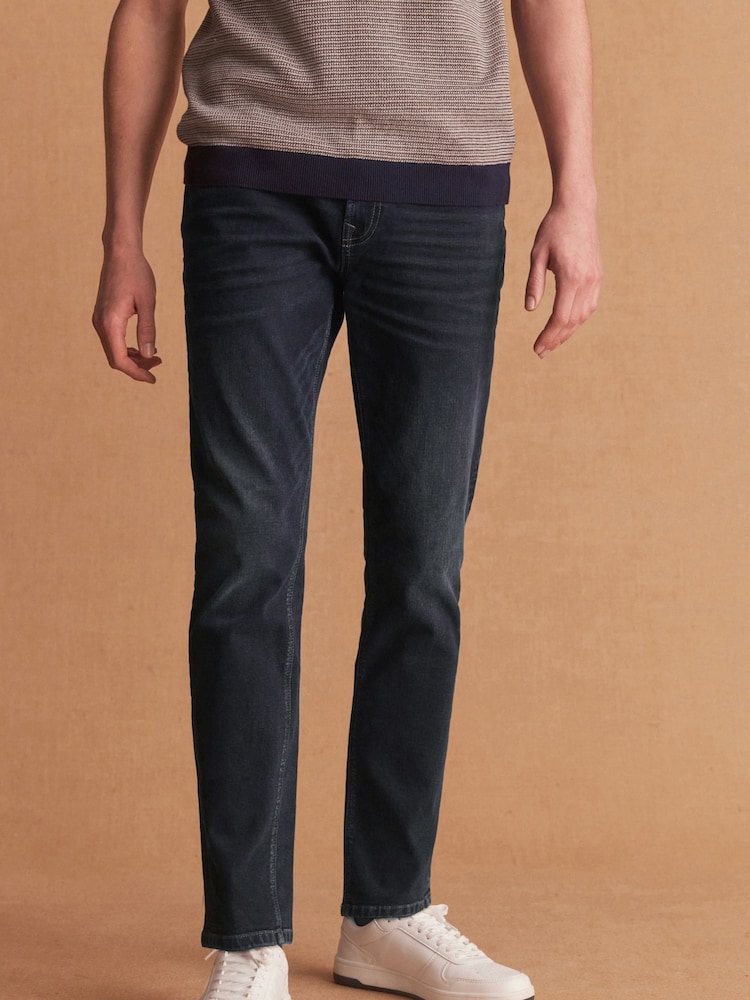 Indigo Blue Single Slim Fit Classic Stretch Jeans - Image 1 of 9