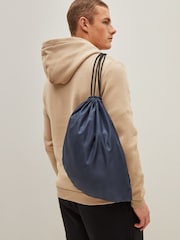 Navy Blue Drawstring Gym Bag - Image 1 of 4