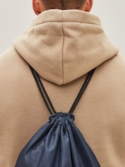 Navy Blue Drawstring Gym Bag - Image 2 of 4