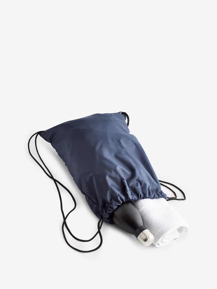 Navy Blue Drawstring Gym Bag - Image 4 of 4