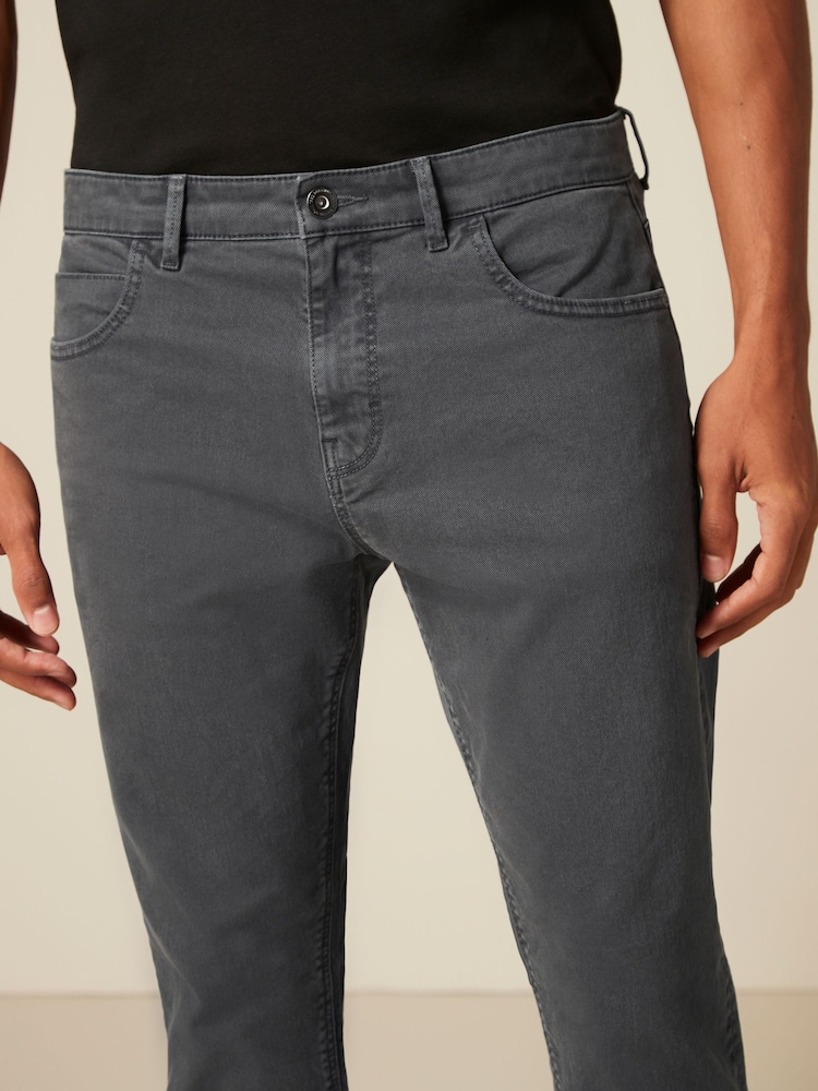 Gris anthracite - Slim Fit (Slim Fit) - Jeans stretch colorées - Image 3 of 8