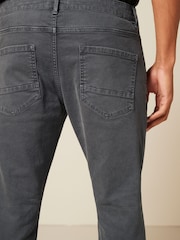 Grey Charcoal Slim Fit Coloured Stretch Jeans - Image 4 of 8