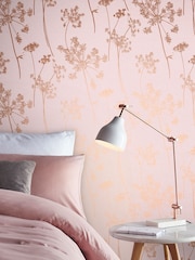 Graham & Brown Pink Anthriscus Blush 10M Wallpaper - Image 1 of 3