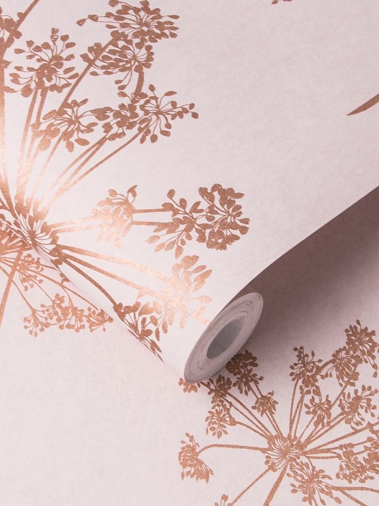 Graham & Brown Pink Anthriscus Blush 10M Wallpaper - Image 3 of 3
