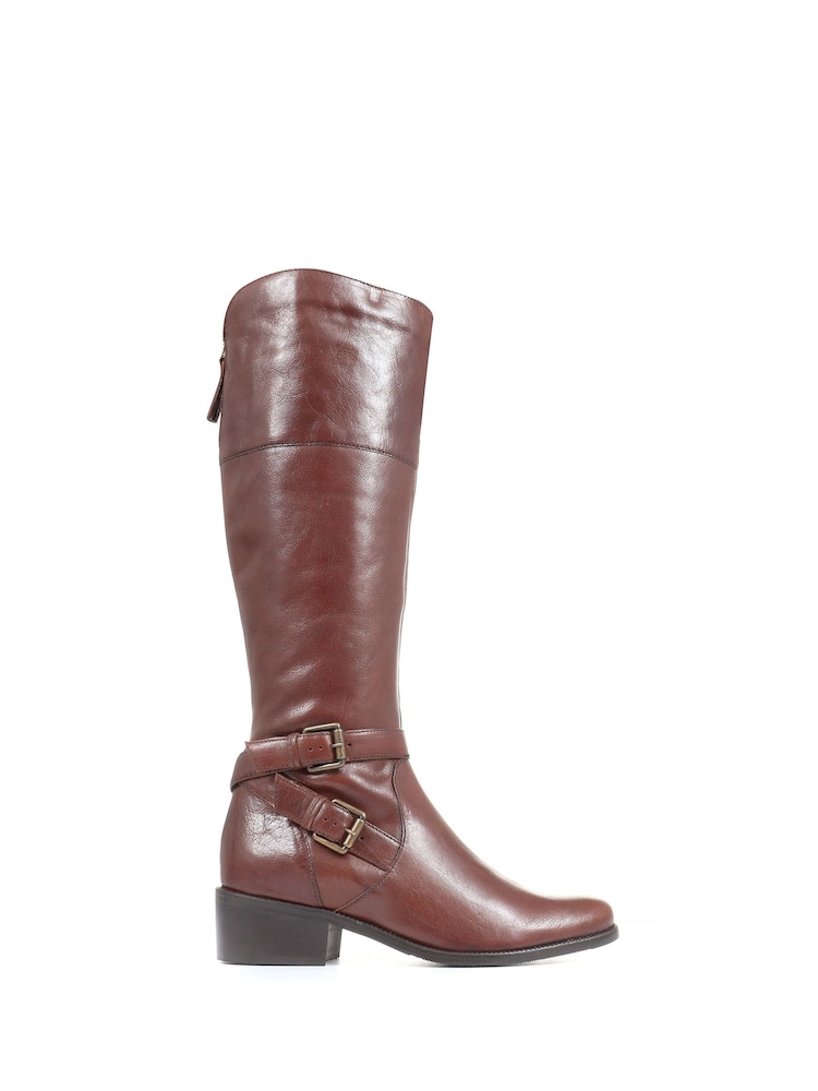 Botas hasta la rodilla de cuero marrón Phoebe L de Jones Bootmaker - Imagen 2 de 6 Botas hasta la rodilla de cuero marrón Phoebe L de Jones Bootmaker - Imagen 2 de 6
