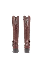 Botas hasta la rodilla de cuero marrón Phoebe L de Jones Bootmaker - Imagen 6 de 6