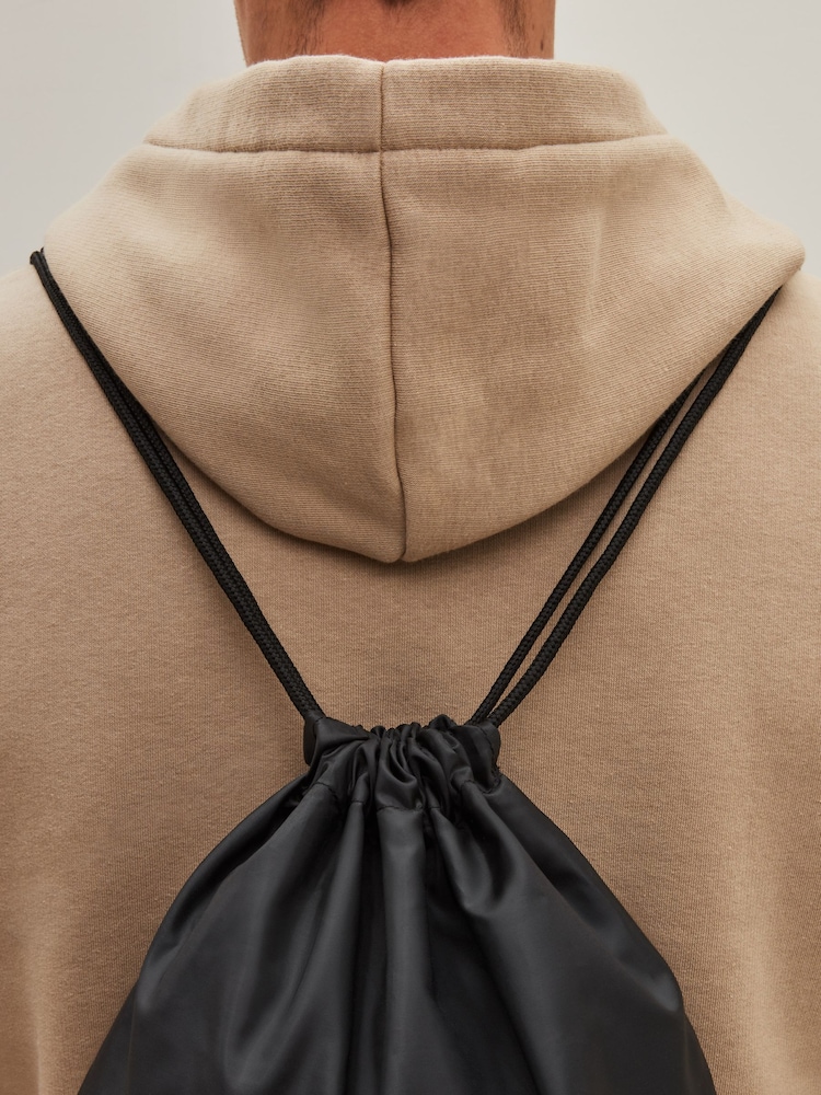 Black Drawstring Gym Bag - Image 2 of 4