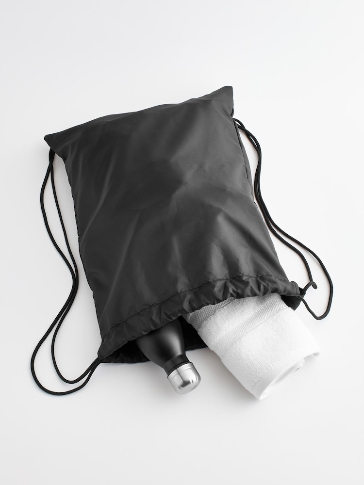 Black Drawstring Gym Bag - Image 4 of 4