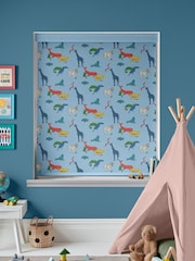 Cath Kidston Mid Blue Kids Animals Made To Measure Roller Blinds - Image 2 of 6