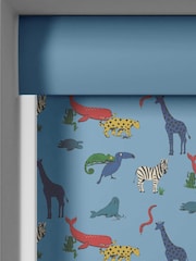 Cath Kidston Mid Blue Kids Animals Made To Measure Roller Blinds - Image 3 of 6