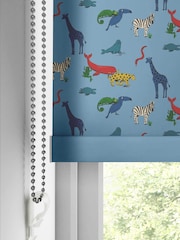 Cath Kidston Mid Blue Kids Animals Made To Measure Roller Blinds - Image 4 of 6