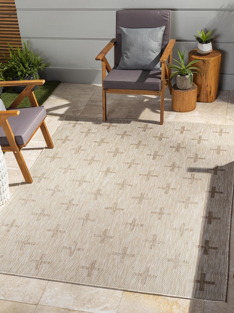 LIVABLISS Brown Tuareg Global Outdoor Rug - Image 1 of 7 LIVABLISS Brown Tuareg Global Outdoor Rug - Image 1 of 7