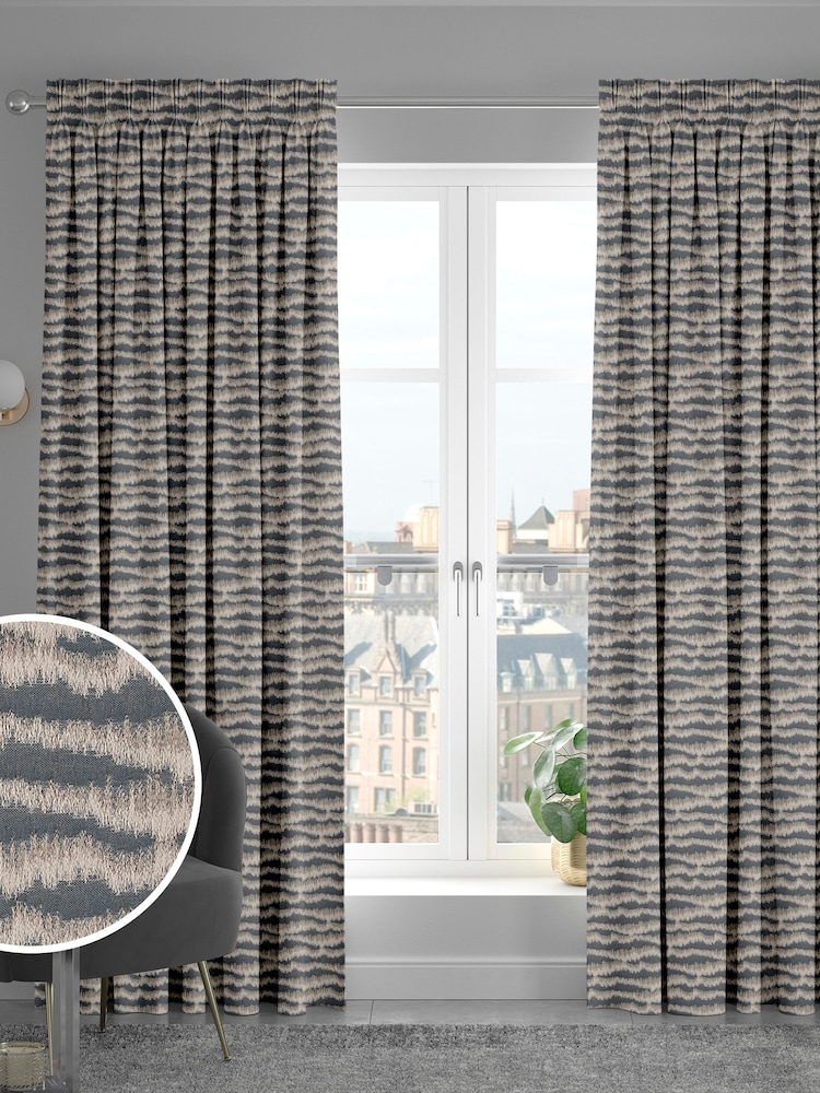 Grey Motte Made To Measure Curtains - Image 1 of 9