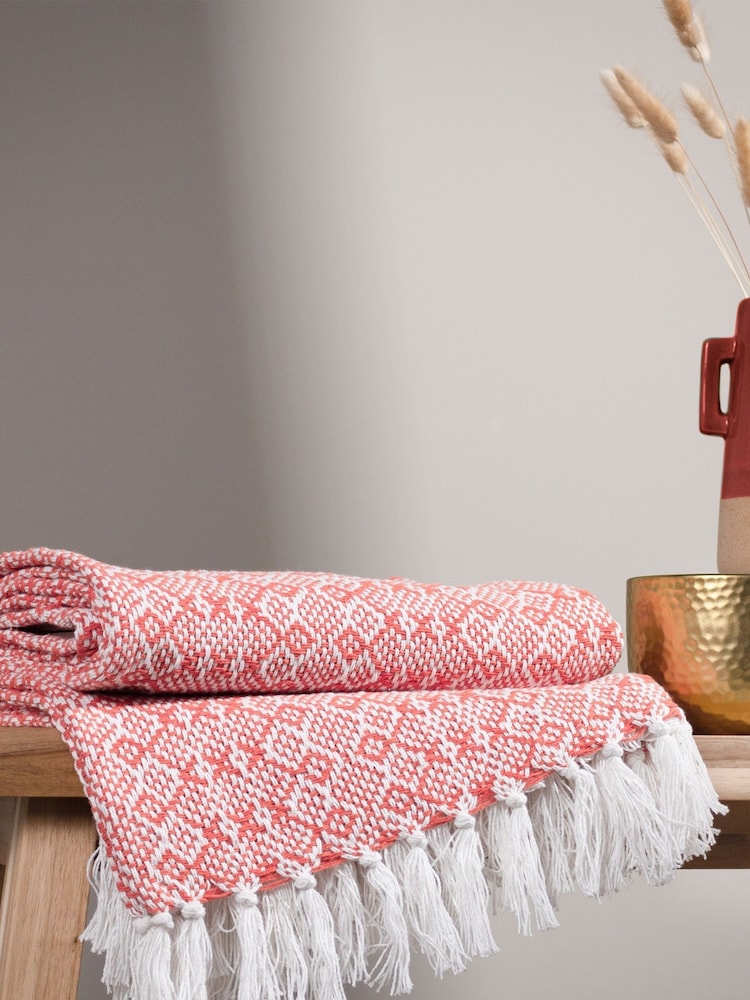 furn. Orange Jewels Throw - Image 1 of 4