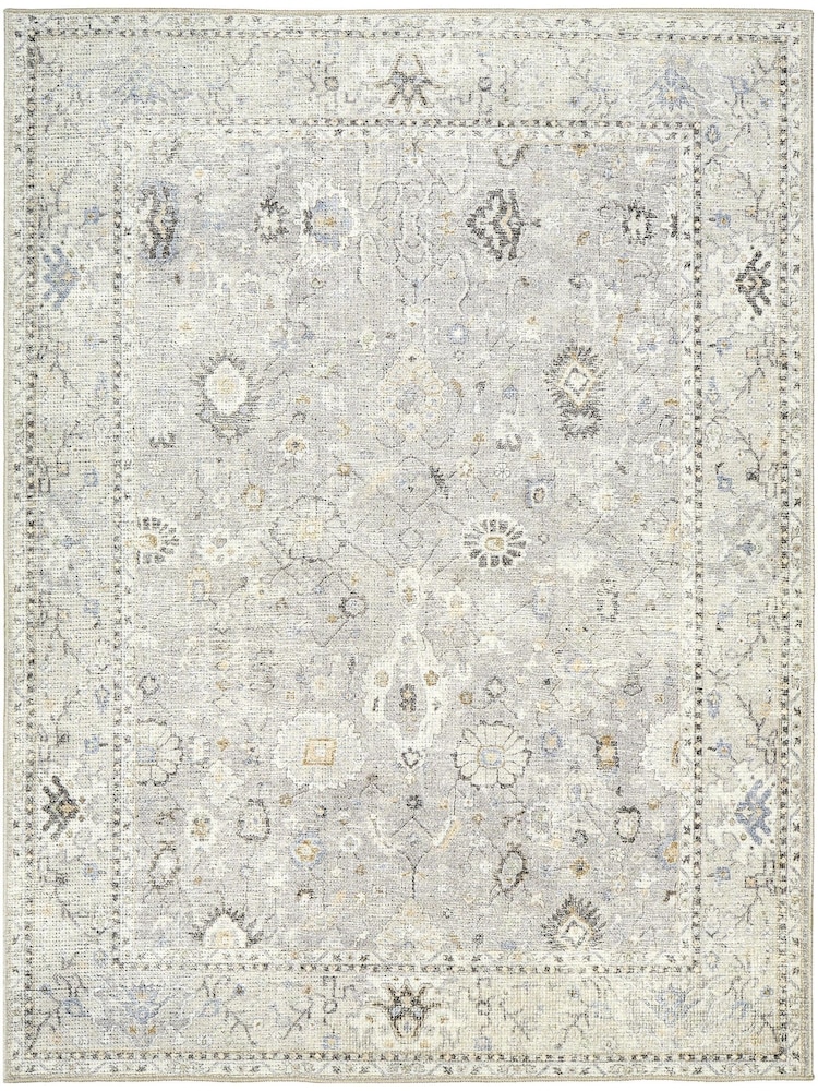 LIVABLISS Grey Davina Becki Owens Vintage Traditional Boho Rug - Image 2 of 7