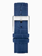 Accurist Womens Blue Rectangle Leather Strap Analogue Watch - Image 5 of 7