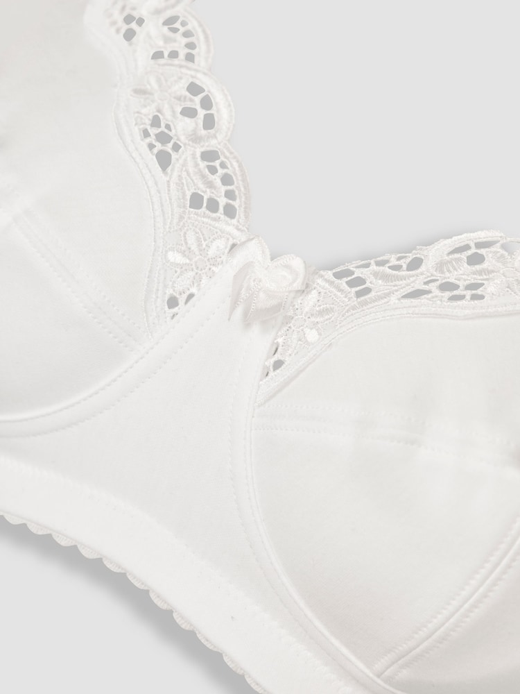 Emma Jane White Emma Jane Lace Trim Maternity & Nursing Bra - Image 5 of 5