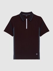 Reiss Bordeaux Contour Merino Wool-Blend Half Zip Jumper - Image 2 of 6