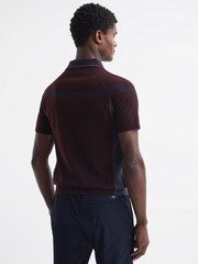 Reiss Bordeaux Contour Merino Wool-Blend Half Zip Jumper - Image 5 of 6