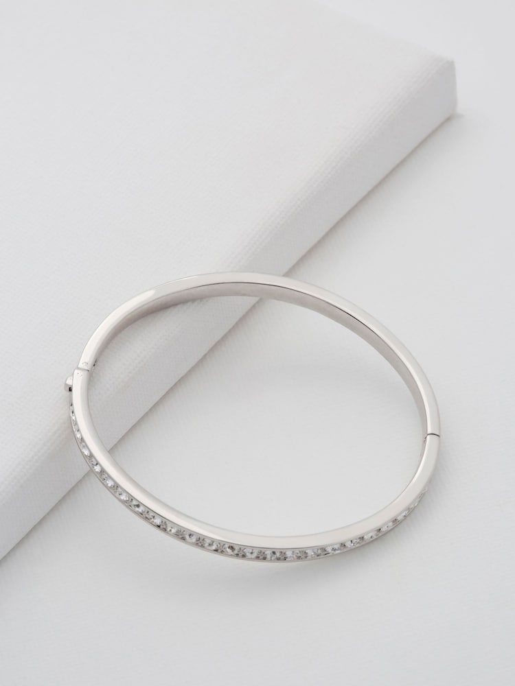 Zilverkleurig - Ted Baker CLEMARA: scharnierarmband met kristallen - Image 3 of 9