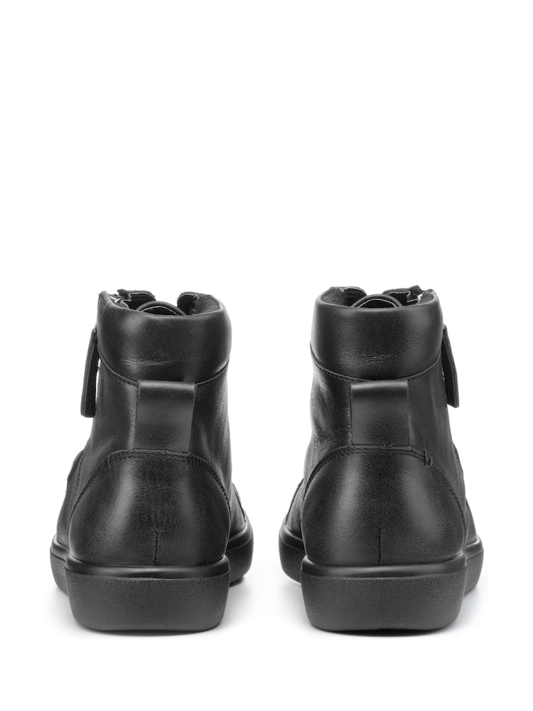 Hotter Black Extra Wide Fit Hotter Rapid Black Lace-Up/Zip Boots - Image 4 of 4